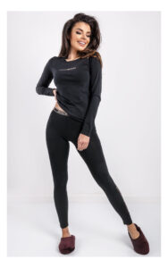 Legginsy Emporio Armani Logo Czarne