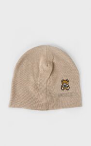 Czapka Moschino Toy Bear Beżowa