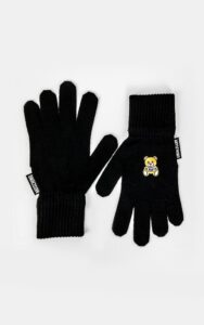 Rękawiczki Moschino Dzianinowe Czarne