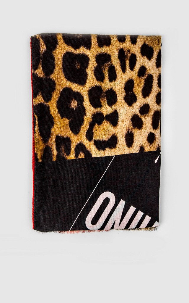 Chusta Moschino Czerwono-Czarna