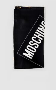 Chusta Moschino Jedwabna Brązowo-Czarna