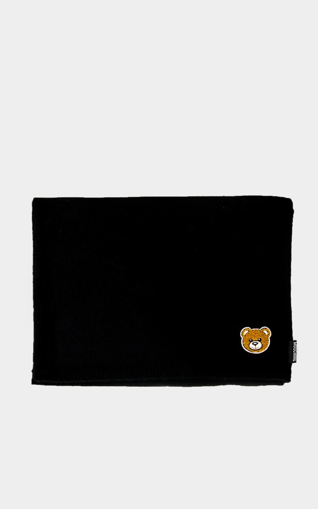 Szal Moschino Bear Czarny