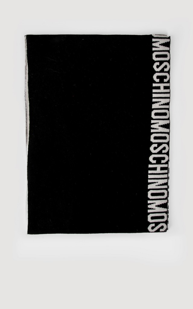 Szal Moschino Czarno-Biały