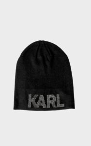Czapka Karl Lagerfeld Termodżety Czarna