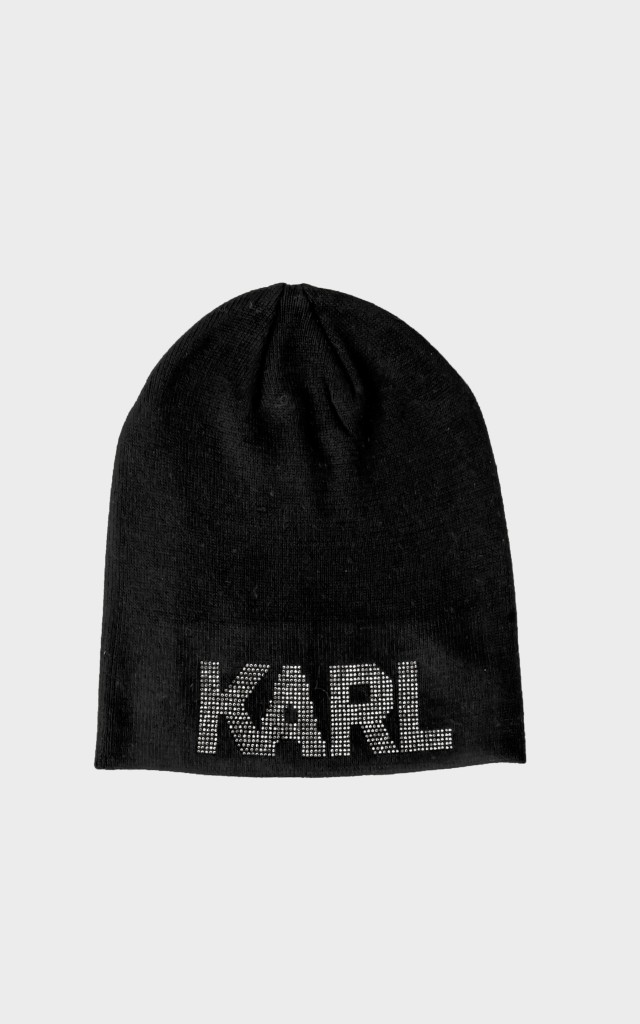 Czapka Karl Lagerfeld Termodżety Czarna