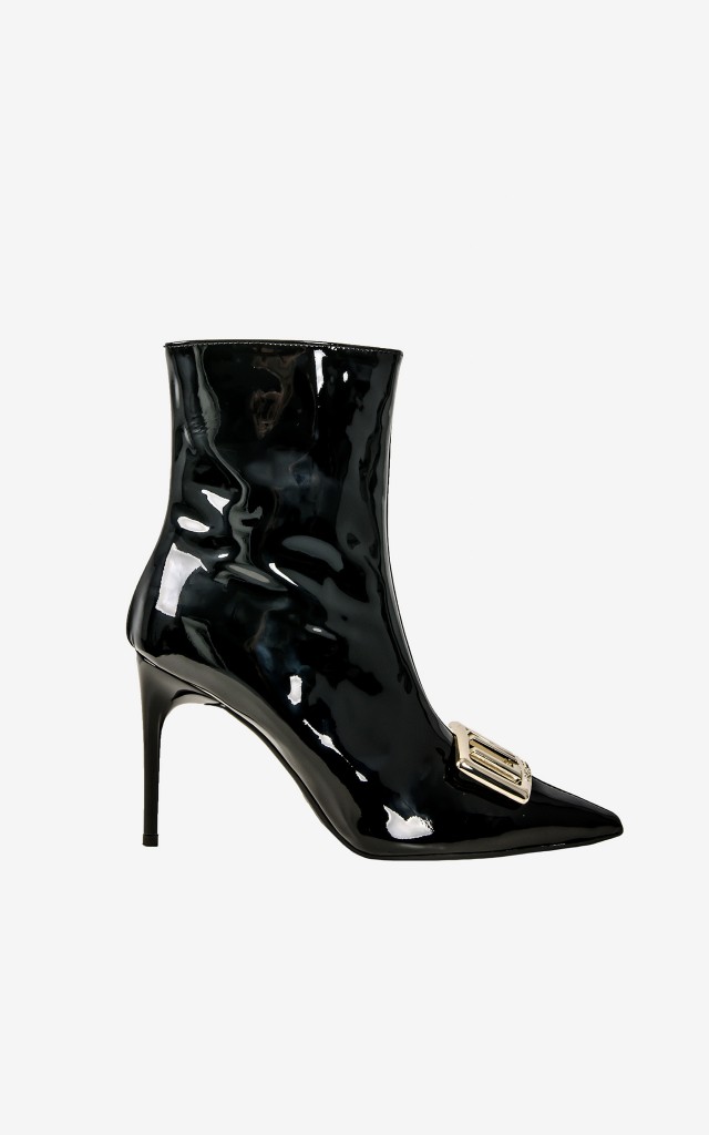 Botki Love Moschino Na Szpilce Czarne