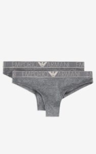 Majtki Emporio Armani Brazilian 2 Pack Szare