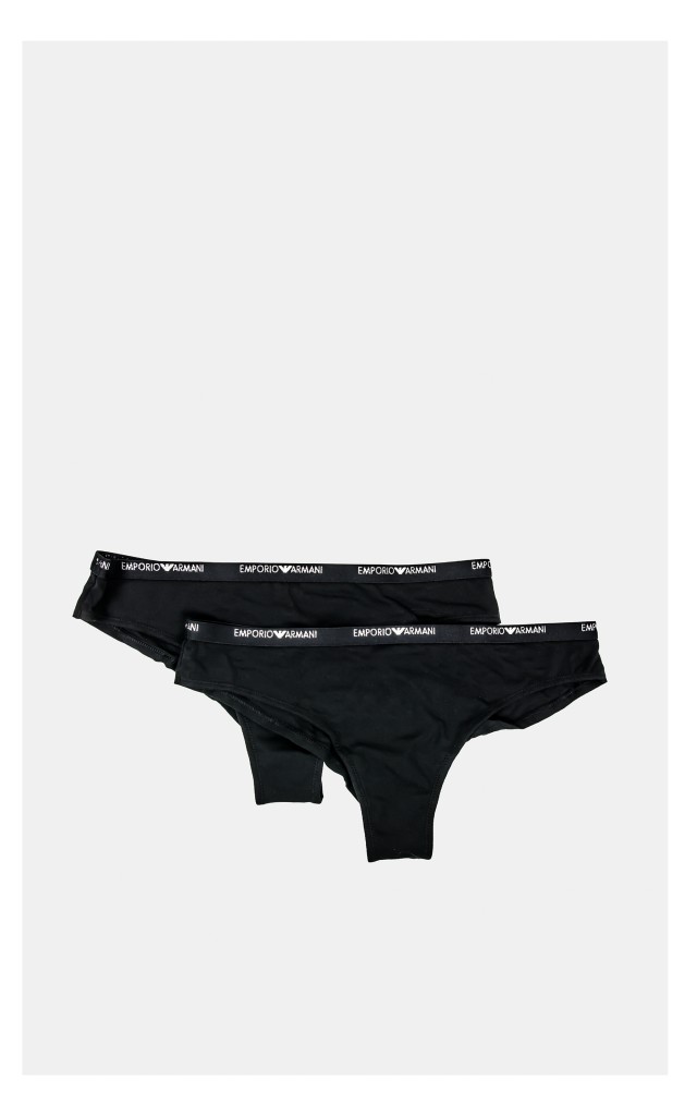 Majtki Emporio Armani Brazilian 2 Pack Czarne