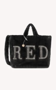 Torebka Red Valentino Crossbody Futrzana Czarna