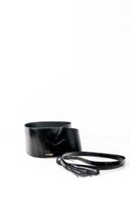 Pasek Twin Set Wiązany Czarny