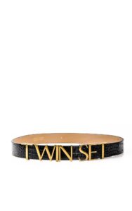 Pasek Twin Set Literki Czarne