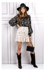Bluzka For Love & Lemons Luźna Czarna