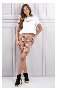 Legginsy Kolarki Elisabetta Franchi Morelowe
