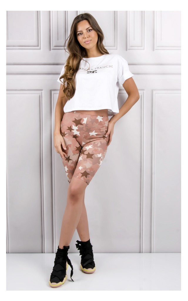 Legginsy Kolarki Elisabetta Franchi Morelowe