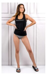 Top Emporio Armani Prosty Czarny