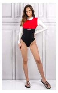 Body Moschino Z Długim Rękawem Kolorowe