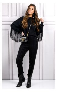 Bluza Twin Set Z Frędzlami Czarna