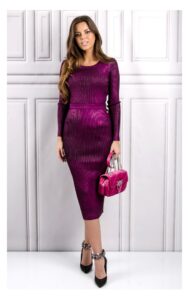Sweter Twin Set Dopasowany Fuksja