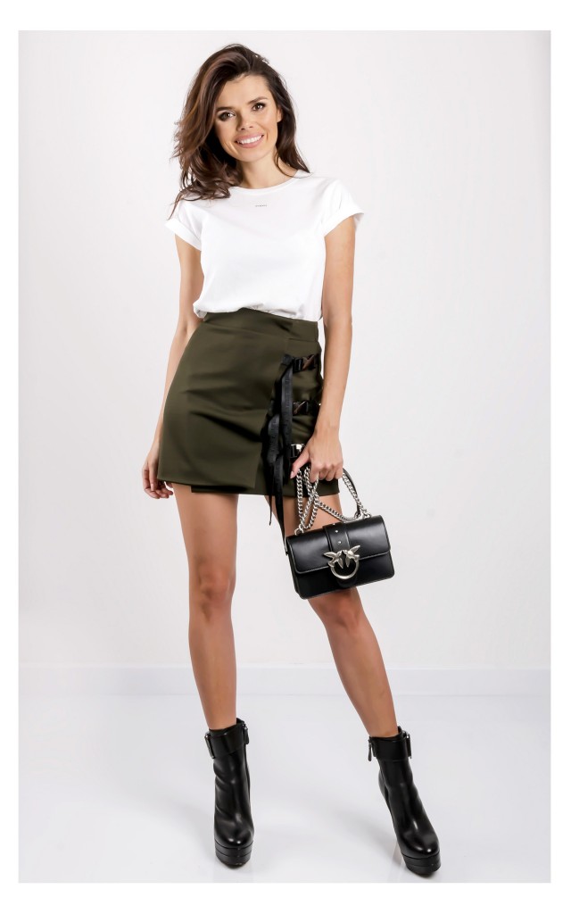 T-shirt Pinko Prosty Biały