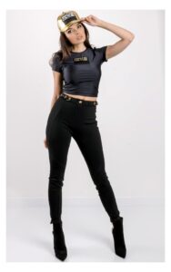 Top Krótki Versace Jeans Couture Czarny