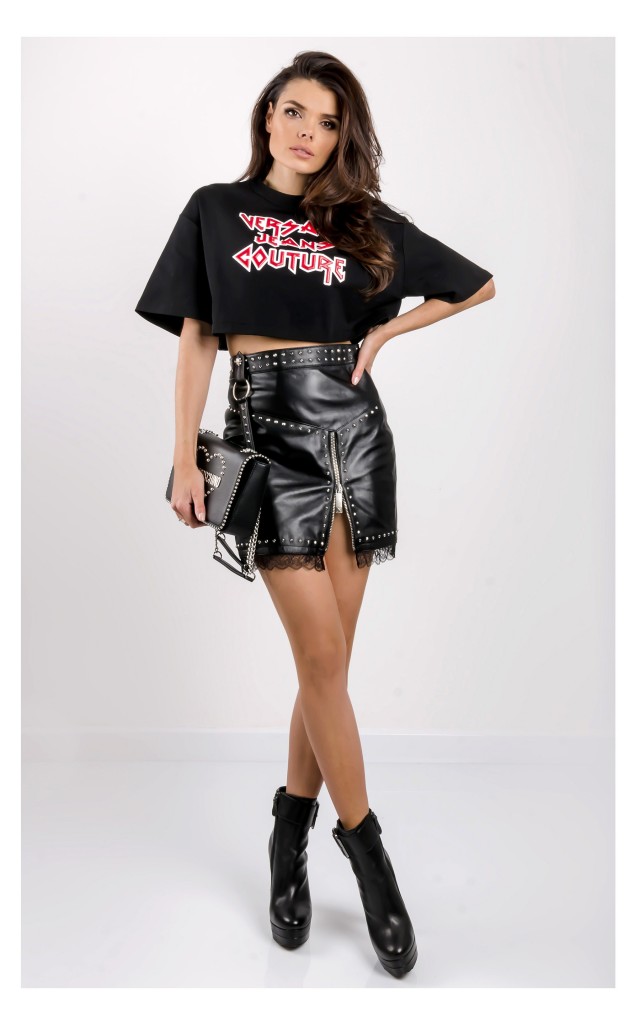 Top Versace Jeans Couture Krótki Luźny