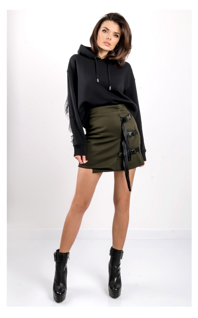 Bluza Red Valentino Z Kapturem Czarna