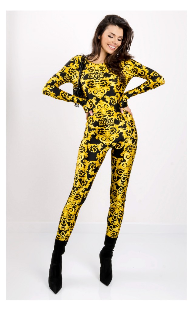 Kombinezon Versace Dopasowany W Barokowy Print
