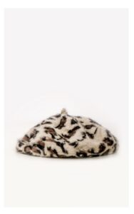 Beret Silvian Heach Leopard Print