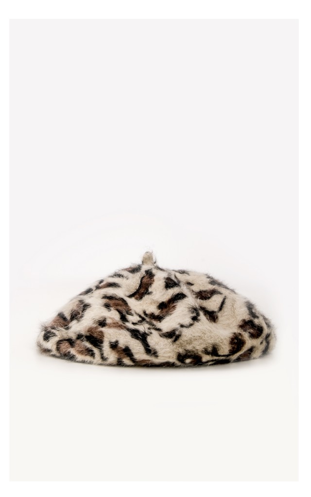 Beret Silvian Heach Leopard Print