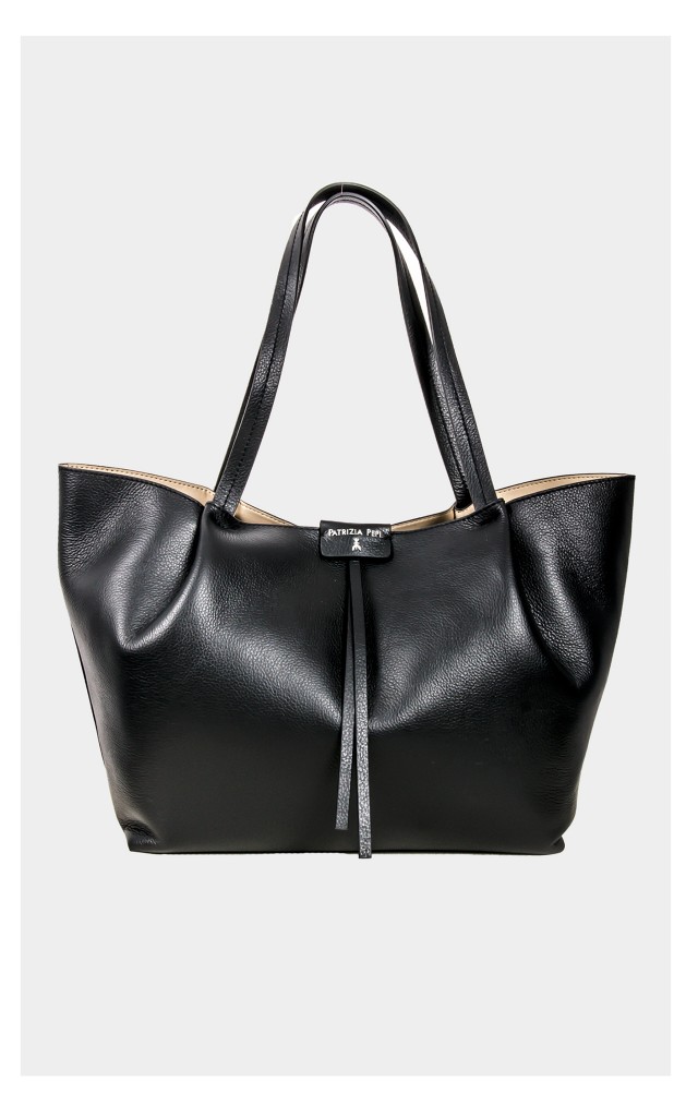 Torebka Patrizia Pepe Shopper Czarna