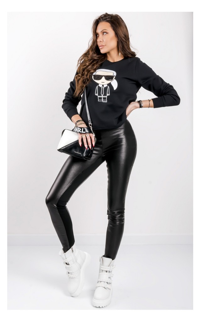 Bluza Karl Lagerfeld Z Logo Czarna