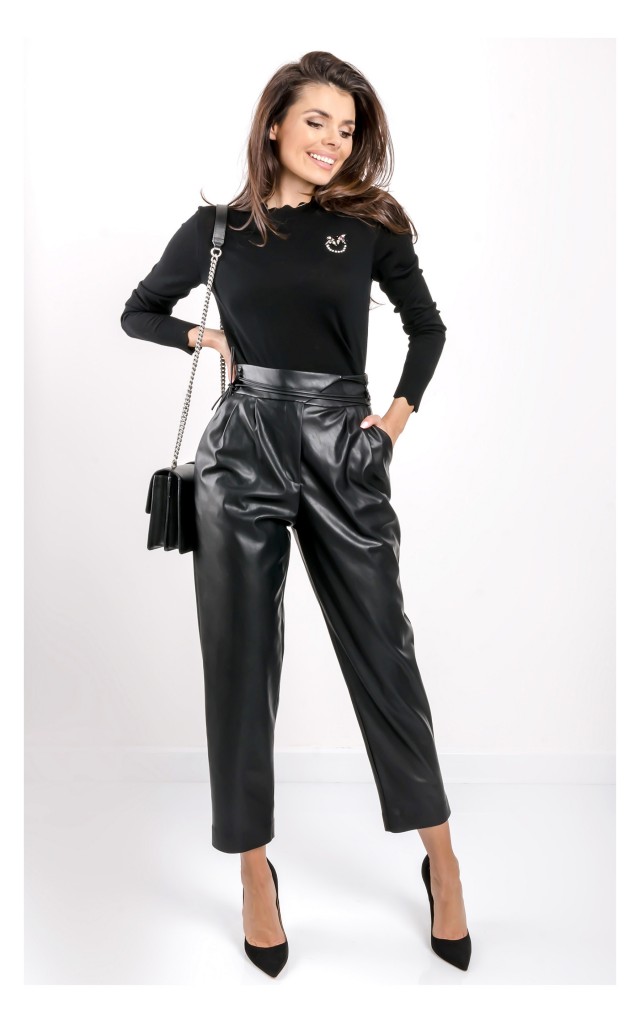 Sweter Pinko Z Logo Czarny