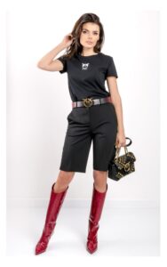 T-shirt Pinko Z Logo Czarny