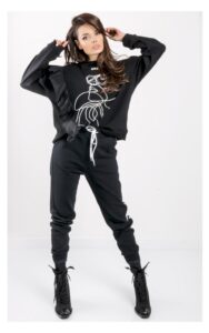 Bluza Ice Play Z Falbaną Czarna