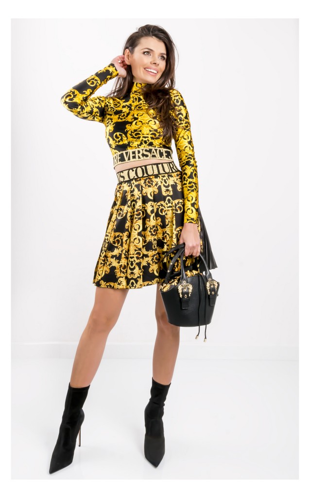 Spódnica Versace Mini Plisowana