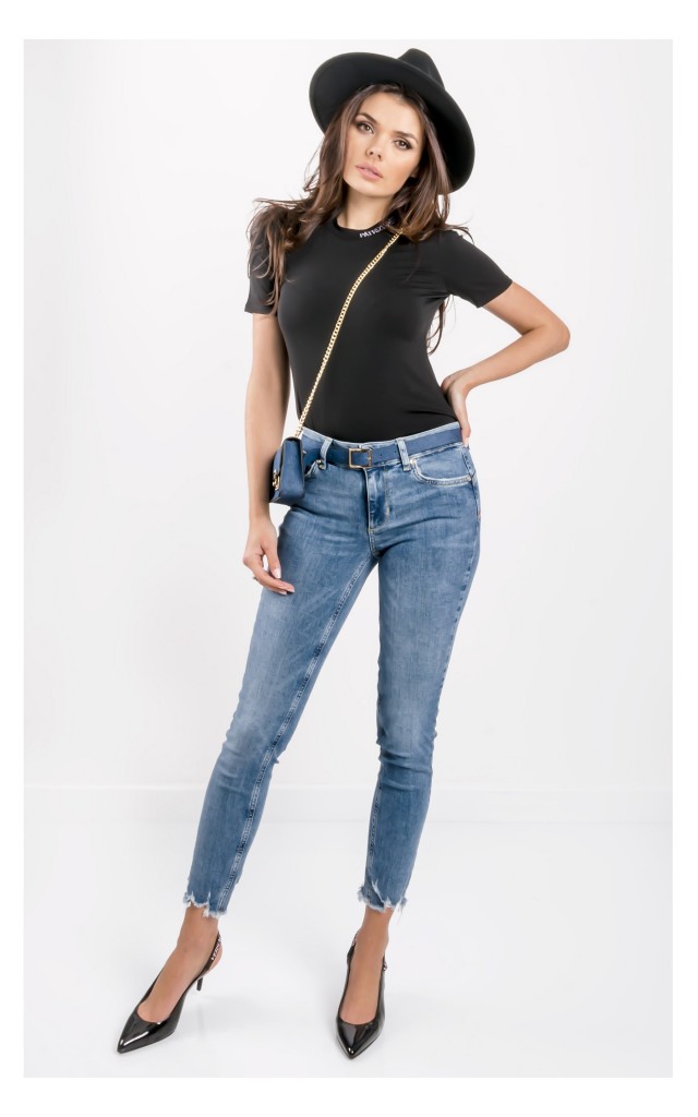 T-shirt Patrizia Pepe Prosty Czarny