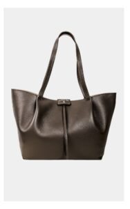Torebka Patrizia Pepe Shopper Brązowo-Szara