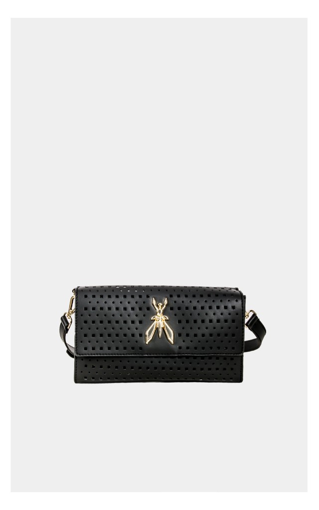 Torebka Patrizia Pepe Crossbody Ażurowa Czarna