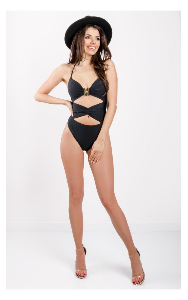 Strój Kąpielowy Moschino Z Wycięciami Czarny