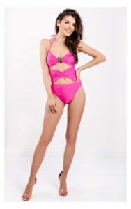 Strój Kąpielowy Moschino Z Wycięciami Różowy