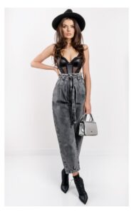 Jeansy Patrizia Pepe Paperbag Z Paskiem