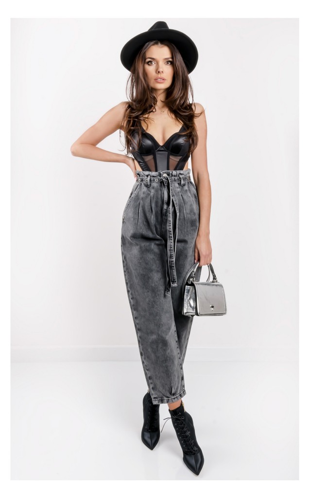 Jeansy Patrizia Pepe Paperbag Z Paskiem