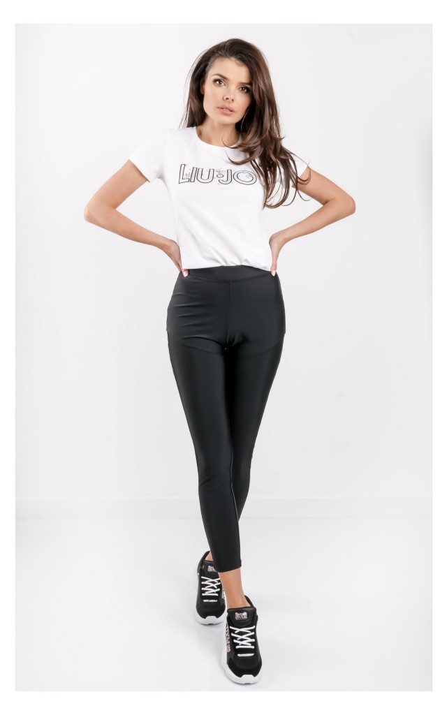 Legginsy Liu Jo Z Lampasami Czarne
