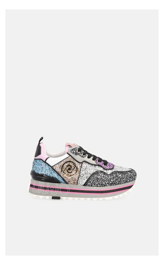 Sneakersy Liu Jo Maxi Wonder Glitter Logowane