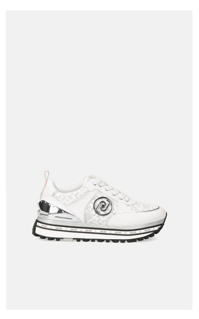 Sneakersy Liu Jo Maxi Wonder Logowane Białe