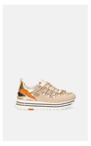 Sneakersy Liu Jo Maxi Wonder Logowane Beżowe