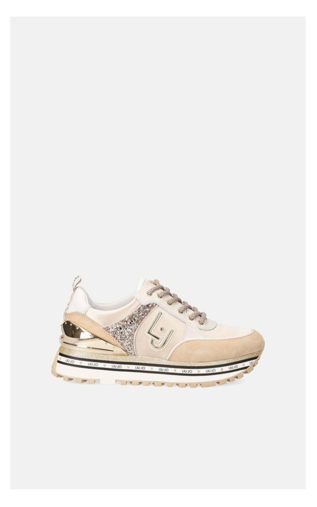 Sneakersy Liu Jo Maxi Wonder Logowane Satynowe