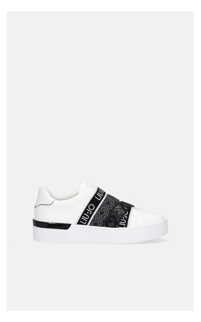 Sneakersy Liu Jo Silvia Logowane Białe