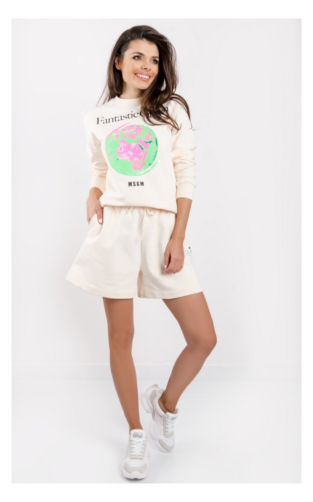 Bluza MSGM Fantastic Green Ecru