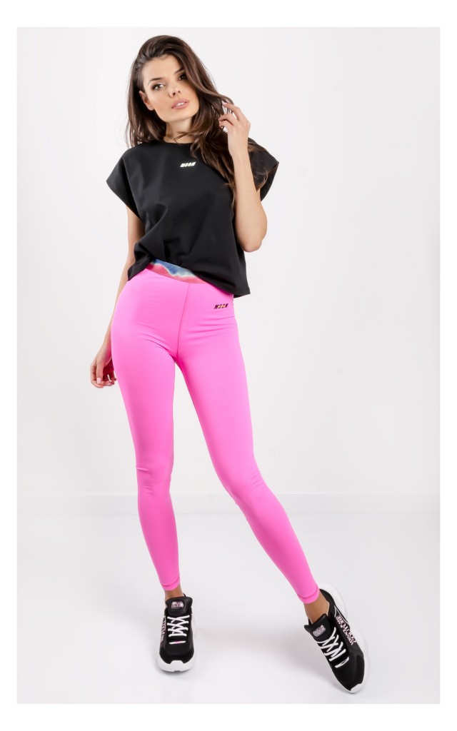 T-shirt MSGM Active Luźny Czarny
